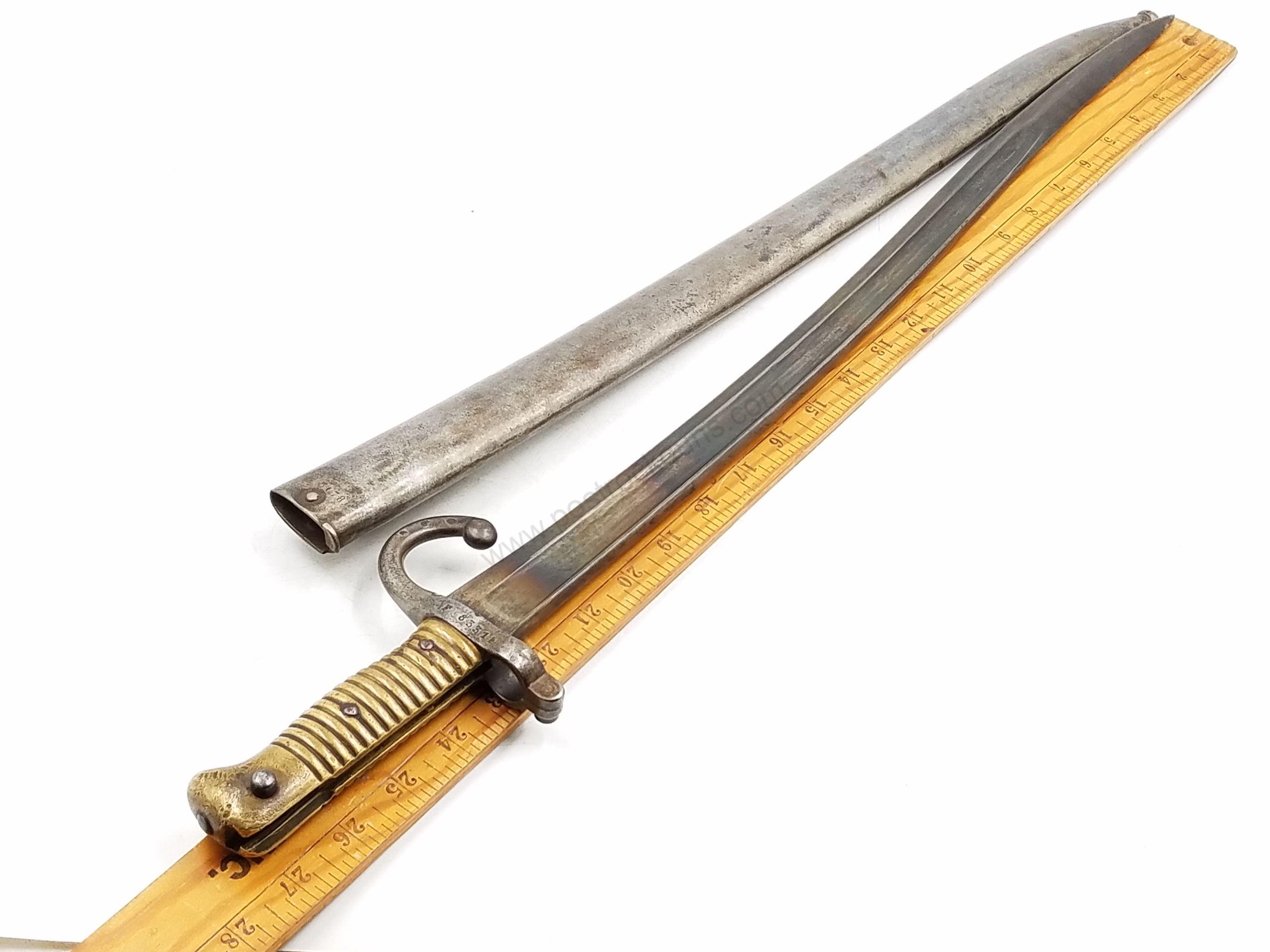 Antique No FFL Bayonets Military Parts & Magazines Antique None Required Military France