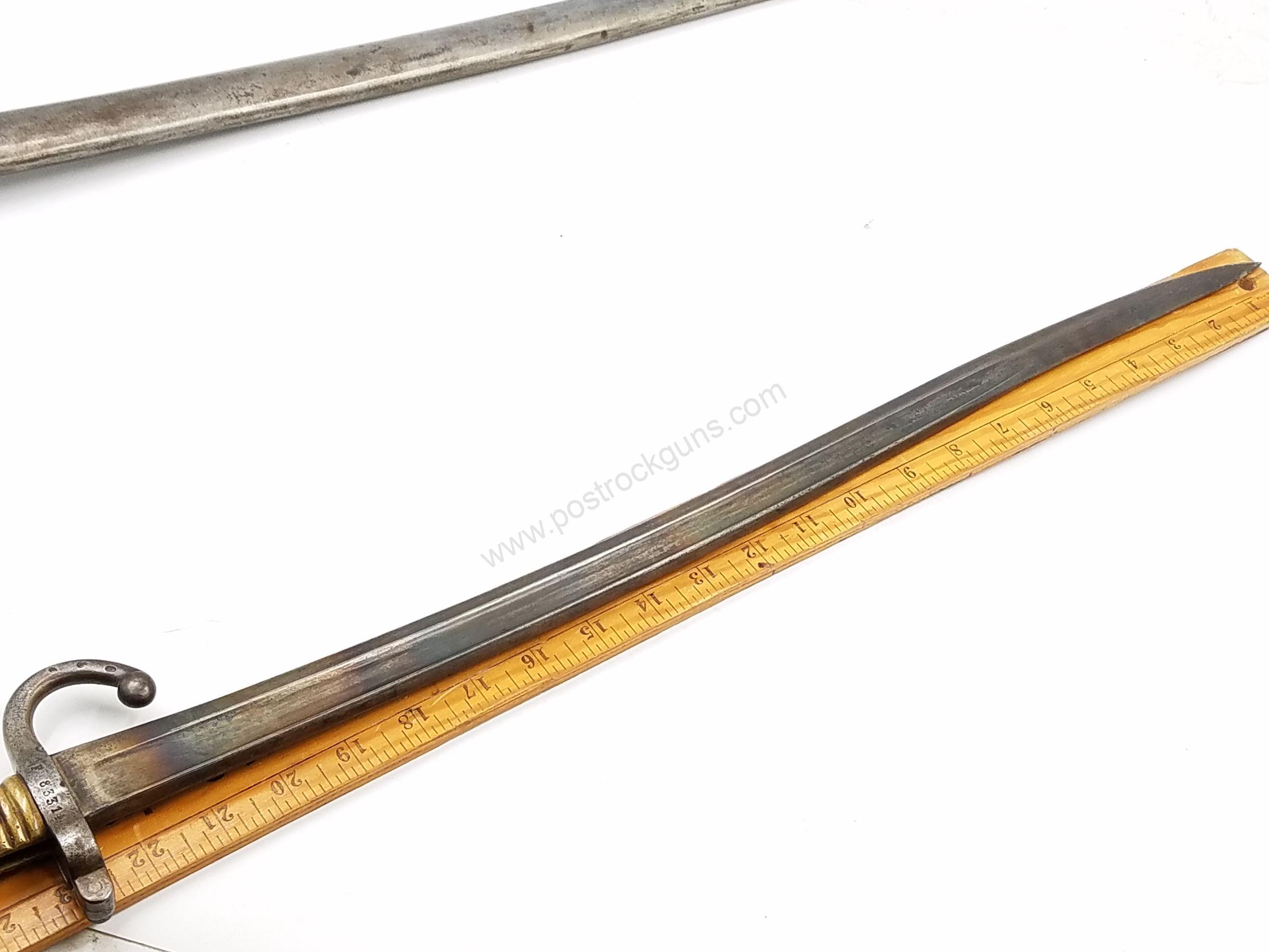 Antique No FFL Bayonets Military Parts & Magazines Antique None Required Military France