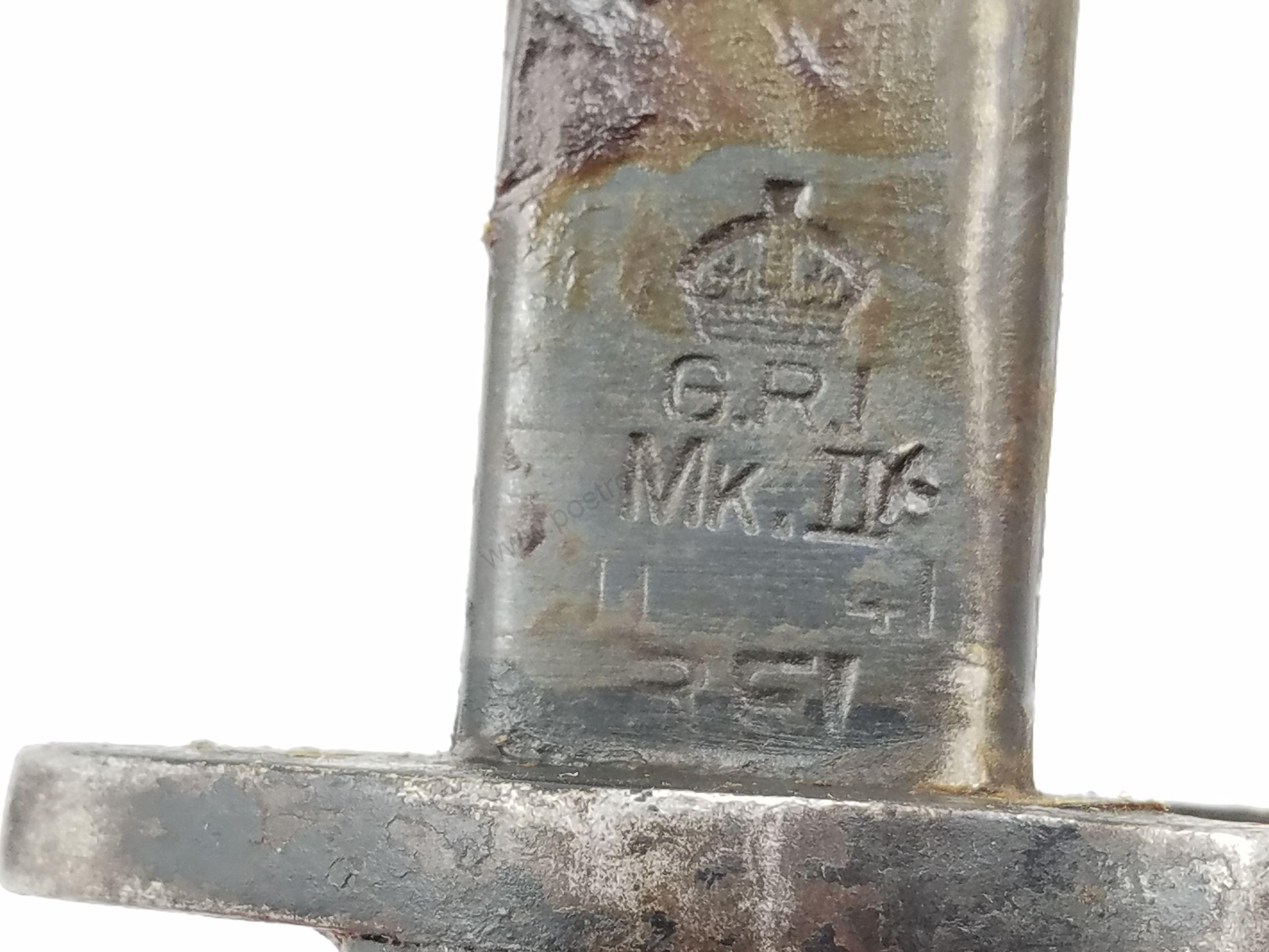 British Enfield MKII Indian Bayonet w/ Matching Scabbard - Image 3