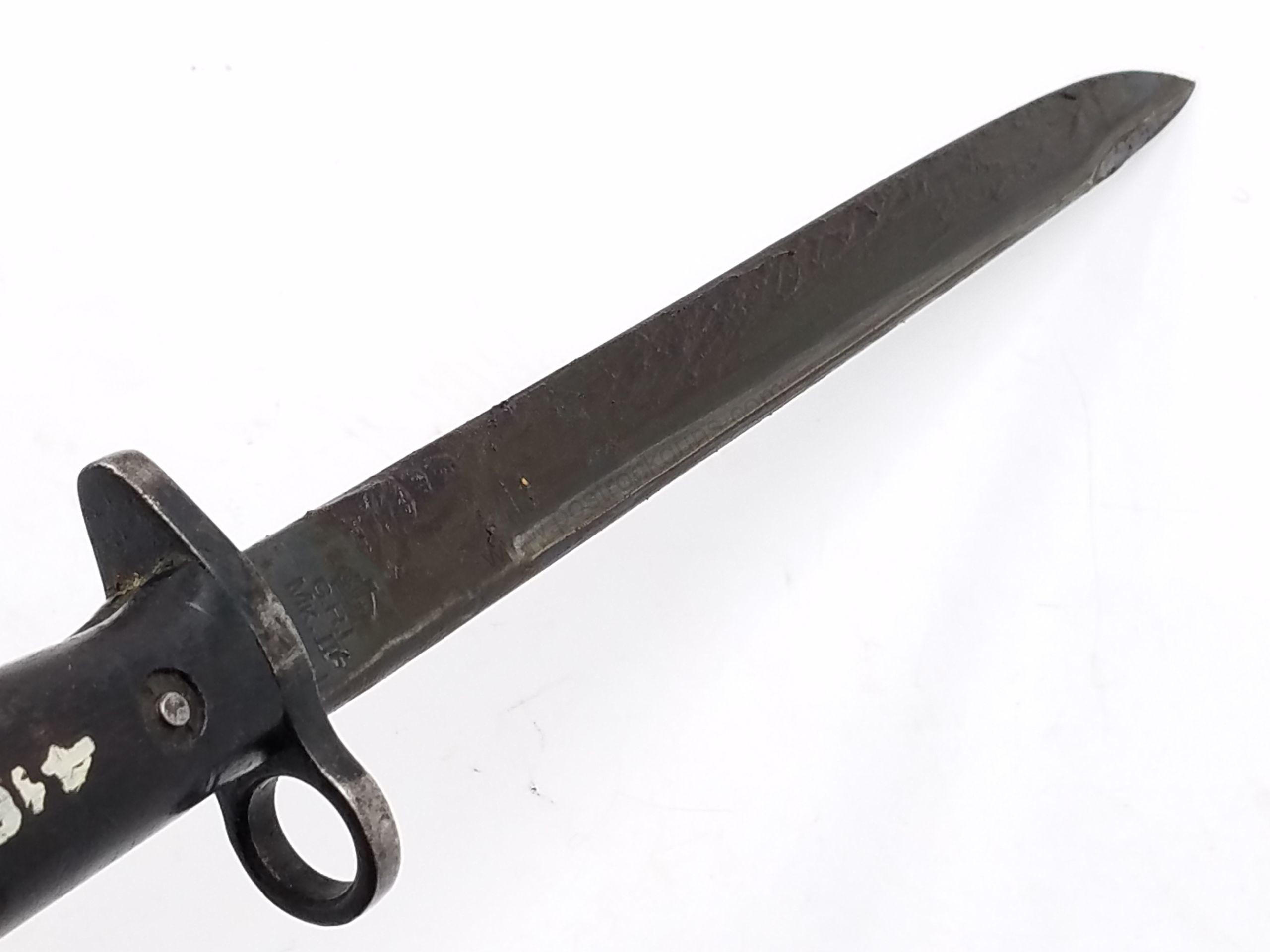 British Enfield MKII Indian Bayonet w/ Matching Scabbard - Image 4