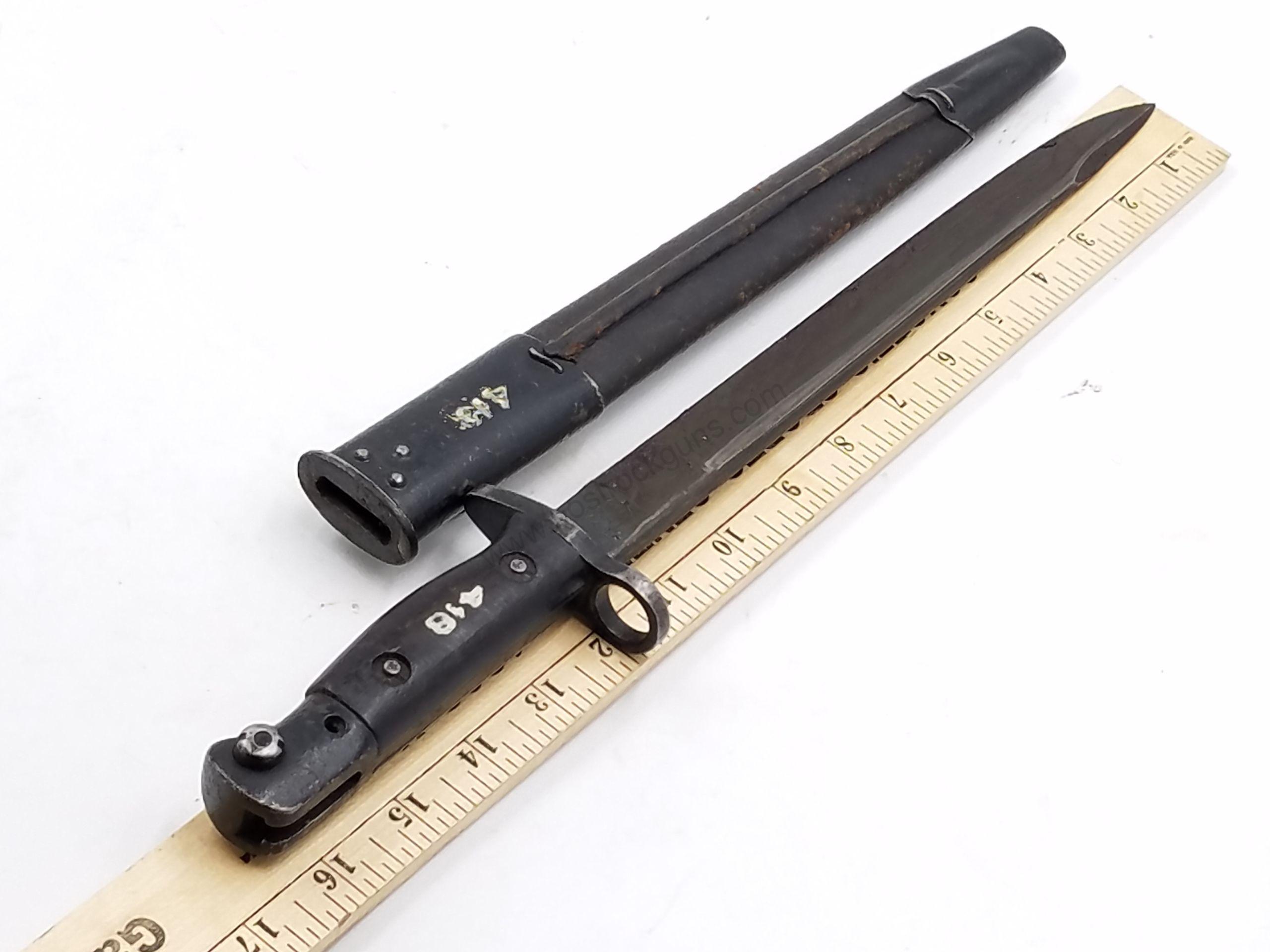 British Enfield MKII Indian Bayonet w/ Matching Scabbard - Image 21