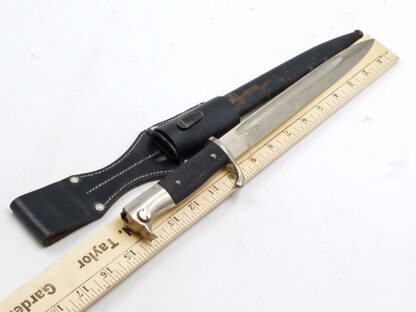 WW2 German 98K original bayonet w/ Scabbard & Leather Frog - Image 12