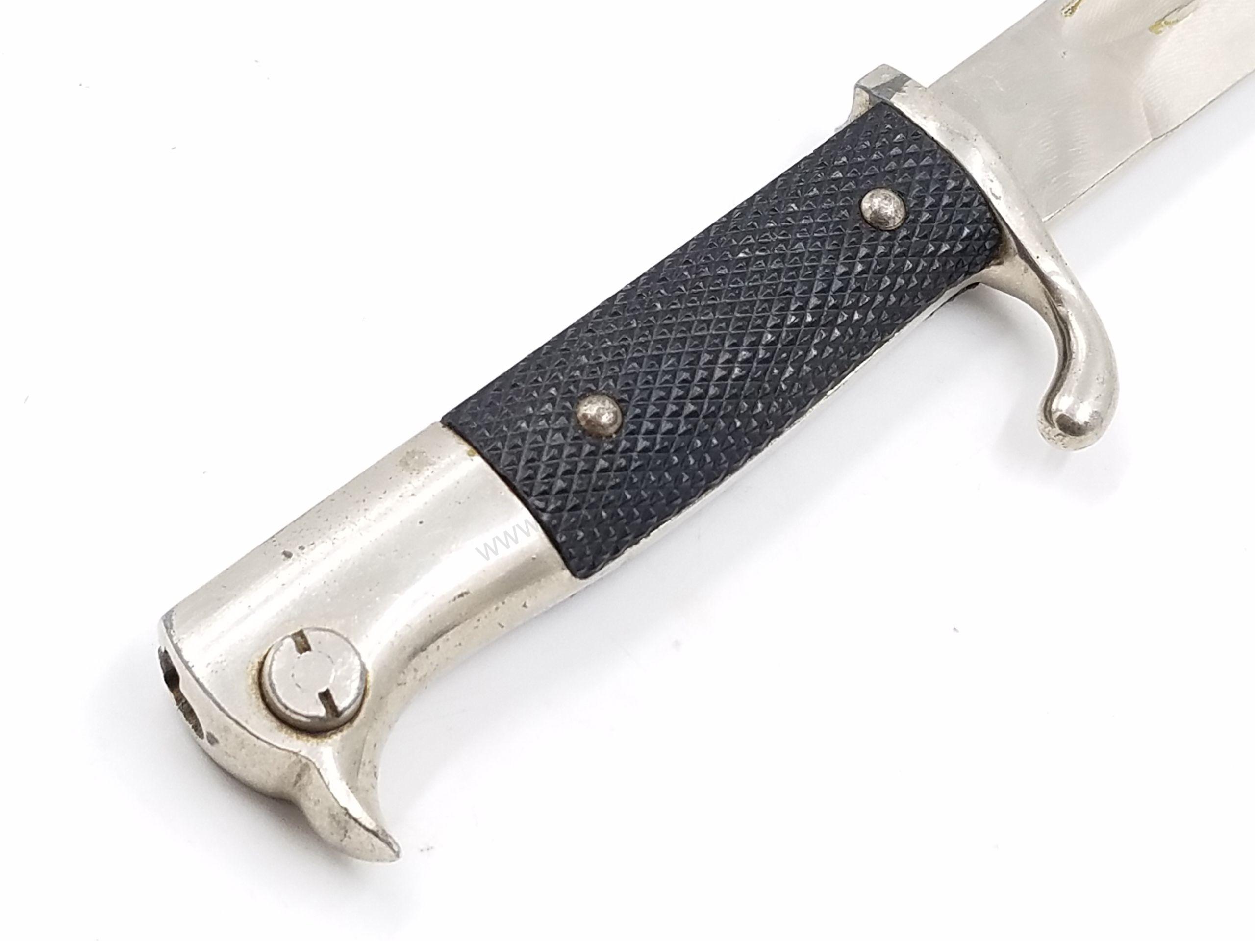 WW2 German 98K original bayonet w/ Scabbard & Leather Frog - Image 16