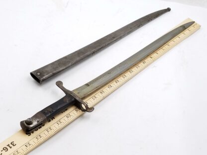 Portuguese 1885 Bayonet w/ Scabbard - Image 21
