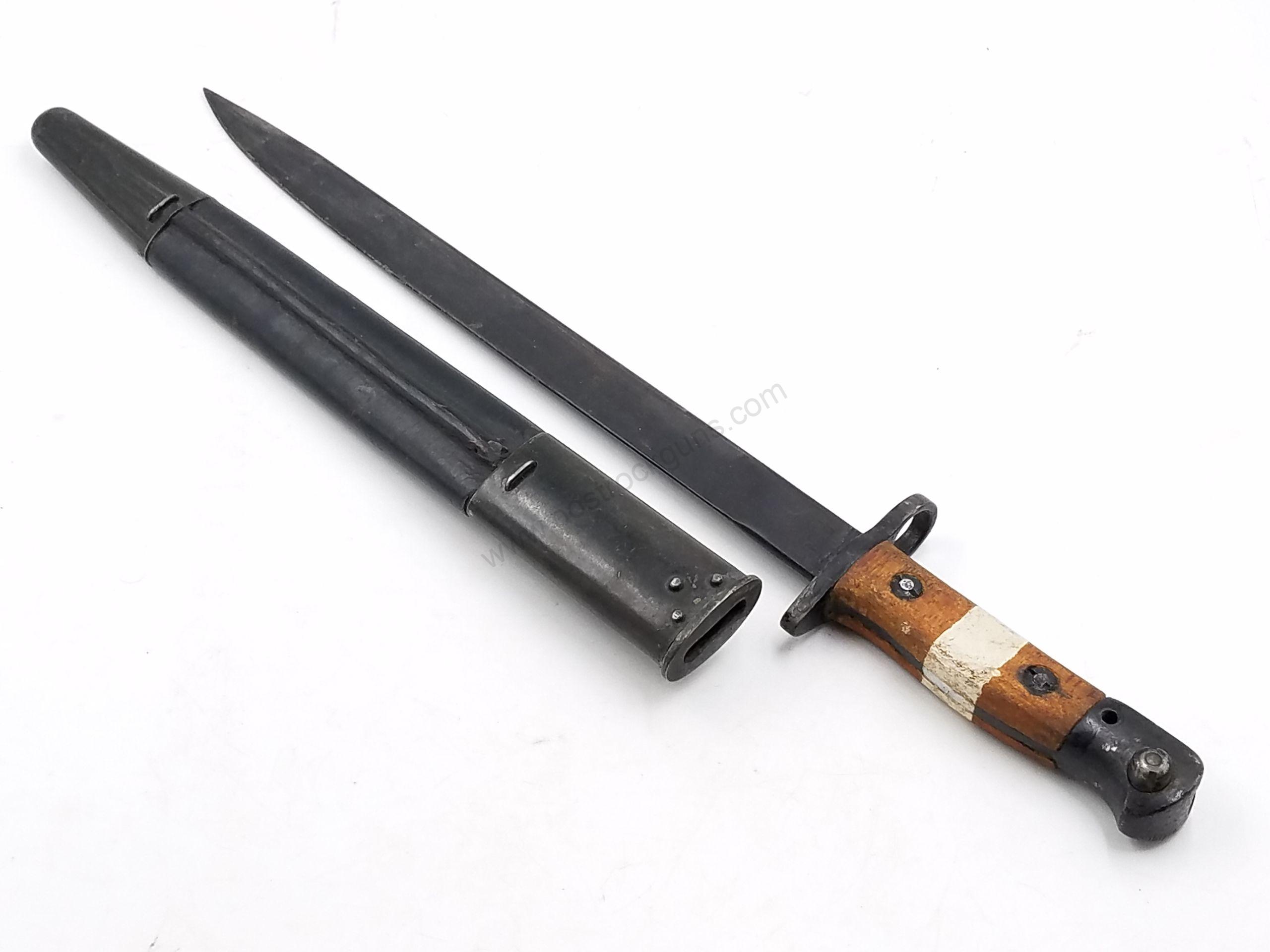 British Enfield 303 No.1 MKII SMLE 1907 India pattern Bayonet w/ Scabbard - Image 3