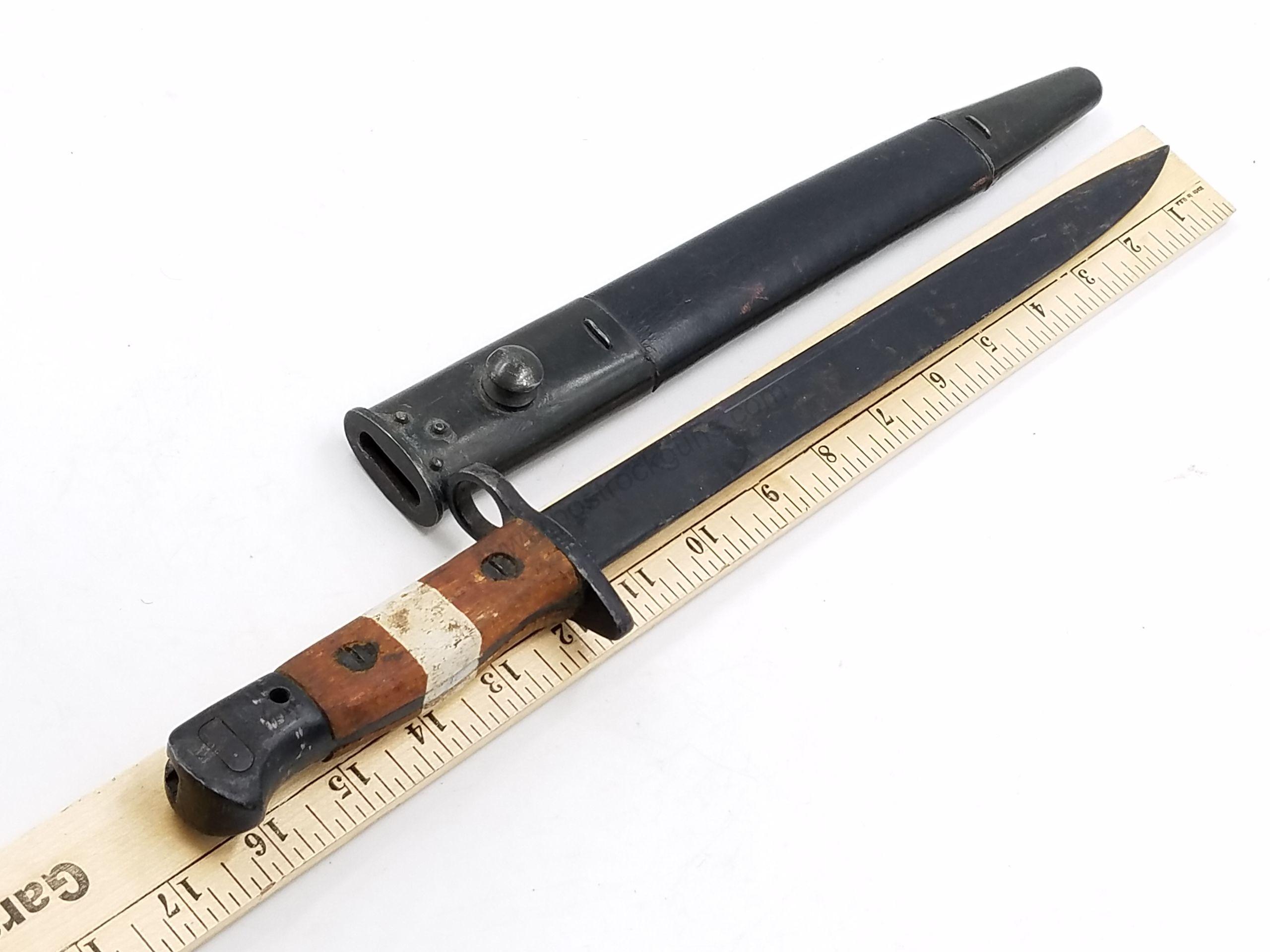 British Enfield 303 No.1 MKII SMLE 1907 India pattern Bayonet w/ Scabbard - Image 30