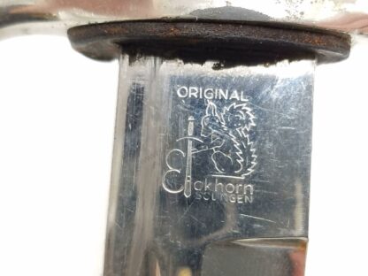 German Fireman's Eickhorn mfg. Saw Back Bayonet & Scabbard - Image 3