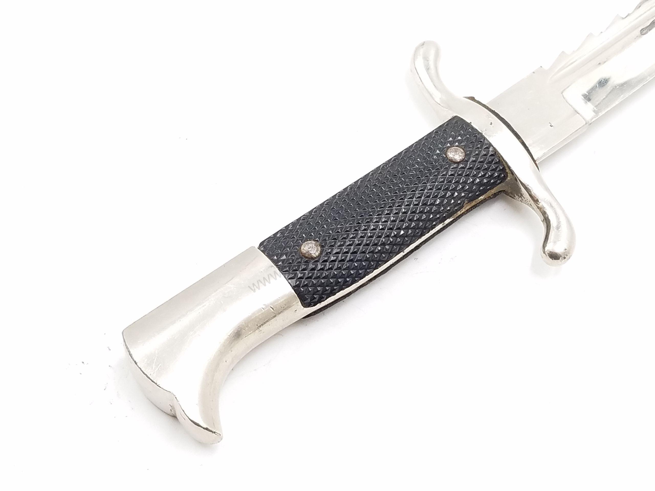 German Fireman's Eickhorn mfg. Saw Back Bayonet & Scabbard - Image 10