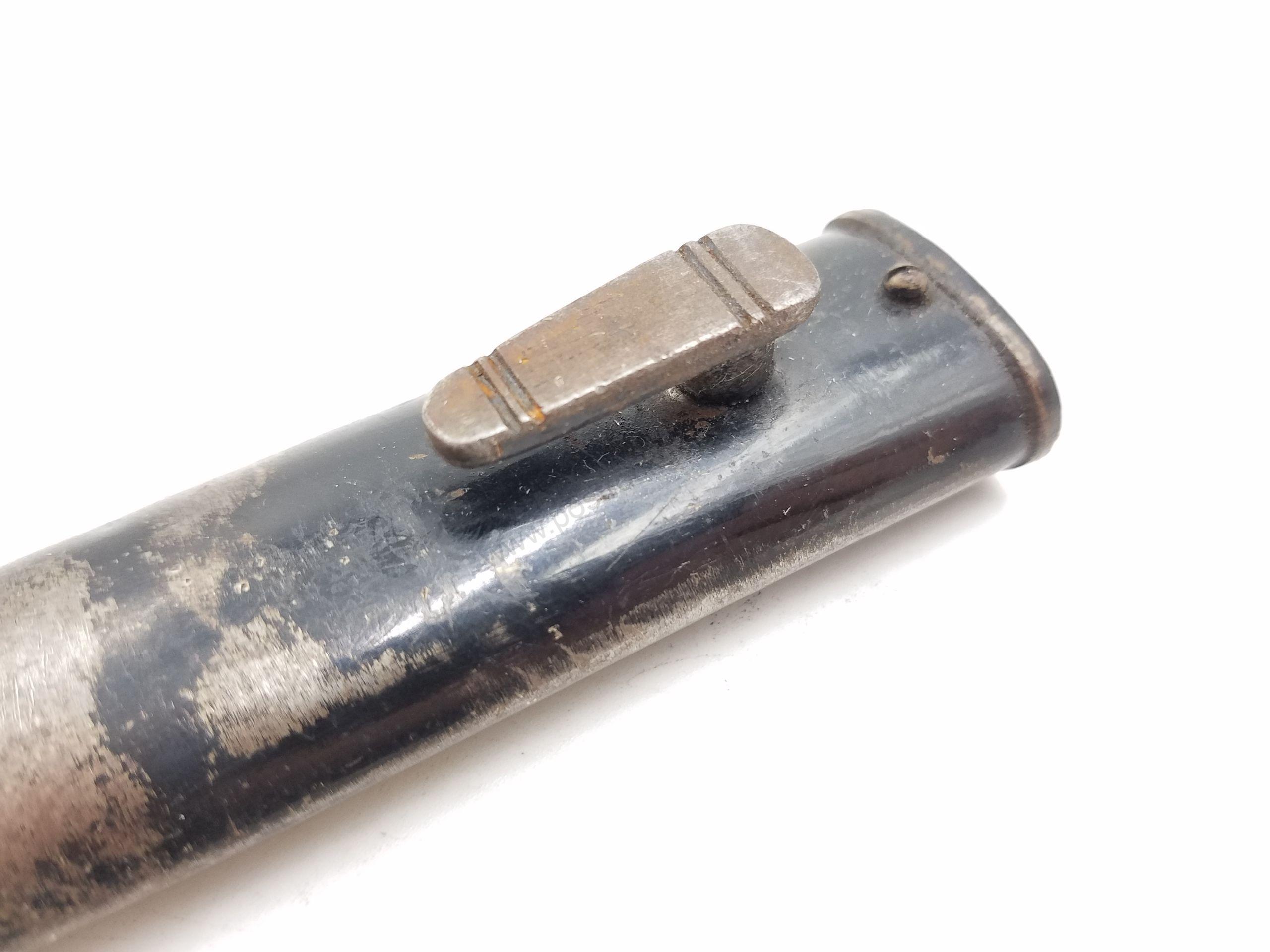 German Fireman's Eickhorn mfg. Saw Back Bayonet & Scabbard - Image 16