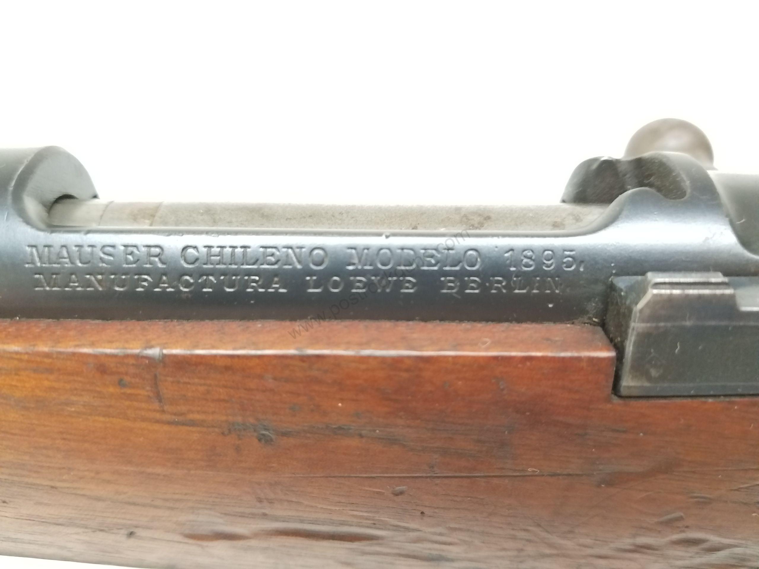 Loewe Berlin 1895 Mauser 7x57mm Rifle w/ all matching SN's & Leather Sling - Image 3