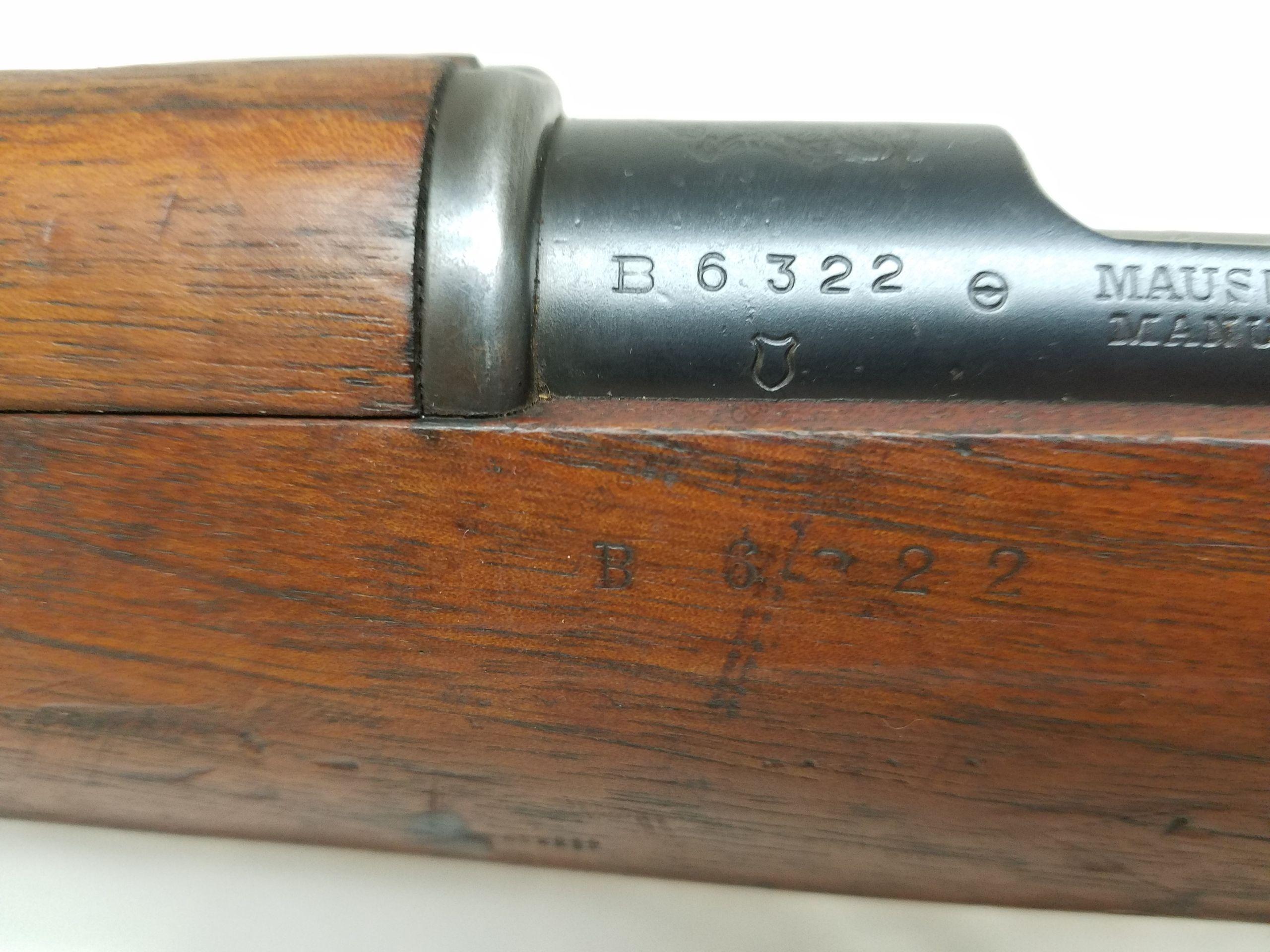 Loewe Berlin 1895 Mauser 7x57mm Rifle w/ all matching SN's & Leather Sling - Image 4