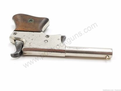 Remington Vest Pocket Saw Handle 22 short Single Shot Pistol w/ Nickel Finish. Made between 1865-1888 - Image 10