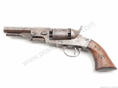Hopkins & Allen Dictator 31cal Percussion Black Powder Revolver w/ Octagon Barrel & Engraved 5 shot Cylinder - Image 4