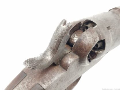 Hopkins & Allen Dictator 31cal Percussion Black Powder Revolver w/ Octagon Barrel & Engraved 5 shot Cylinder - Image 8
