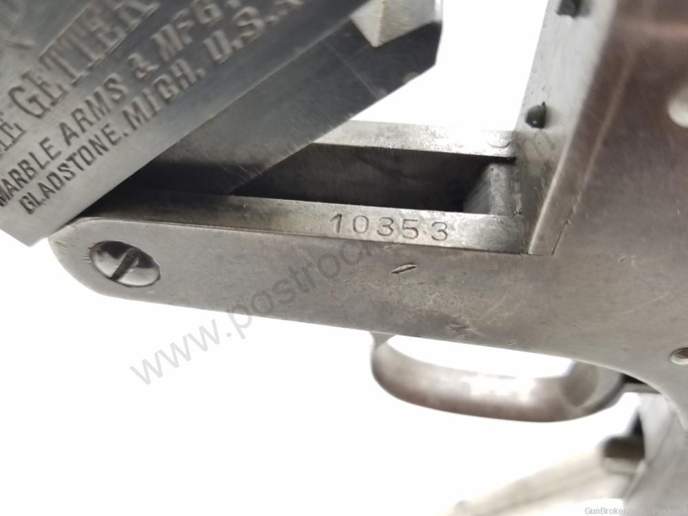 Marble's Game Getter 22/ 410 combo Rifle/ Shotgun 18" w/ Blued Finish. Barrels are 18 inches - Image 18