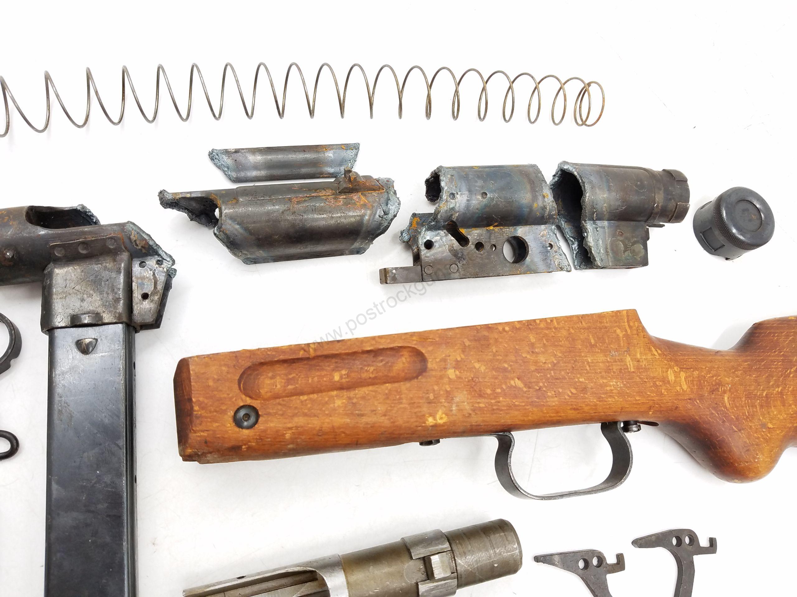 Beretta model 38/44 9mm decommissioned submachine gun parts kit w/ one 30rd magazine - Image 7