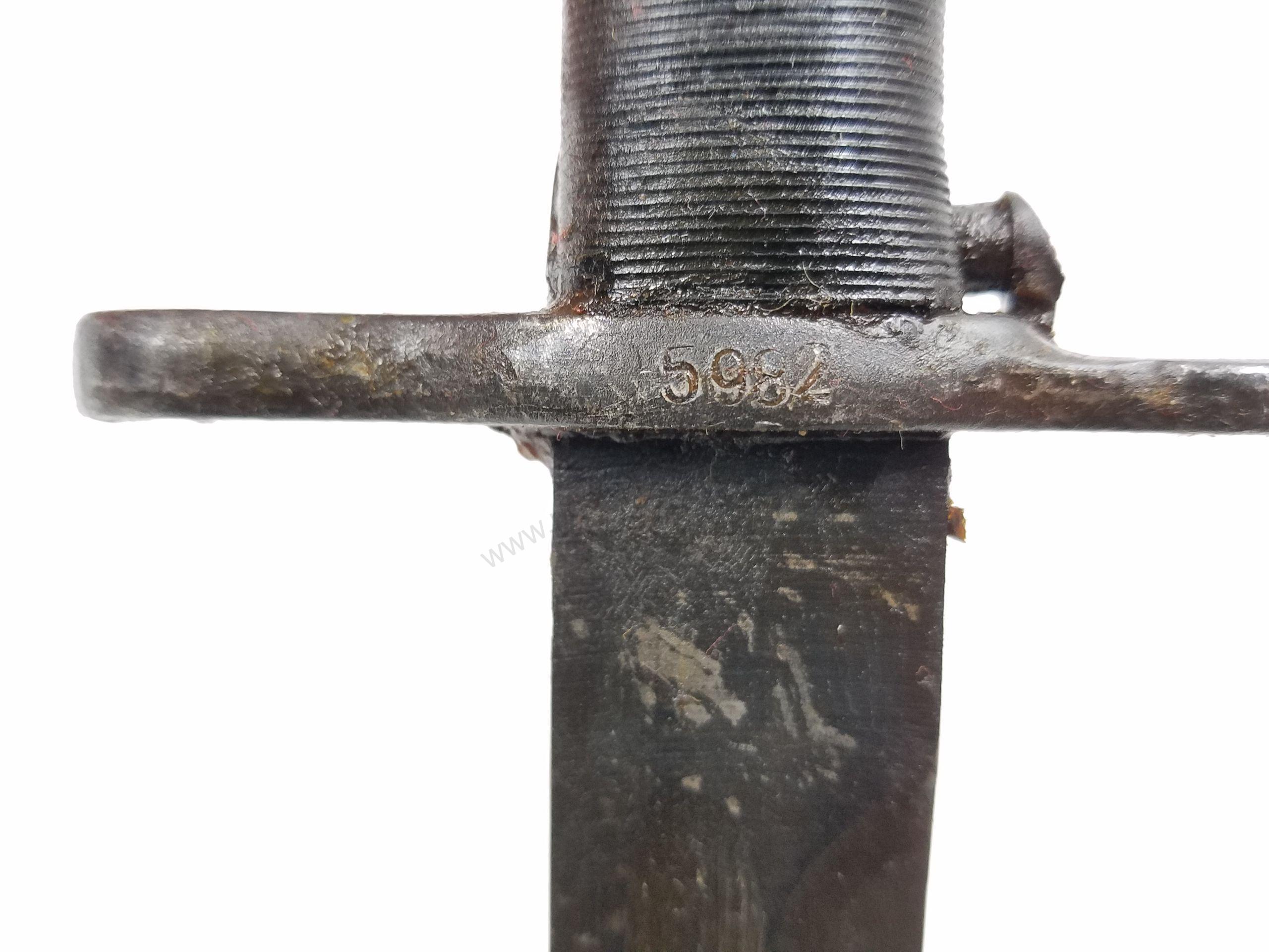 USGI 1903 03A3 M1 Garand Bayonet w/ 10-inch Blade, 14.75 inches overall - Image 8