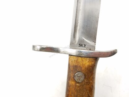 Finnish M39 Original SKY Bayonet & Green Leather Sheath - Image 4