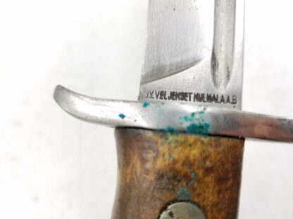 Finnish M39 Original SKY Bayonet & Green Leather Sheath - Image 5