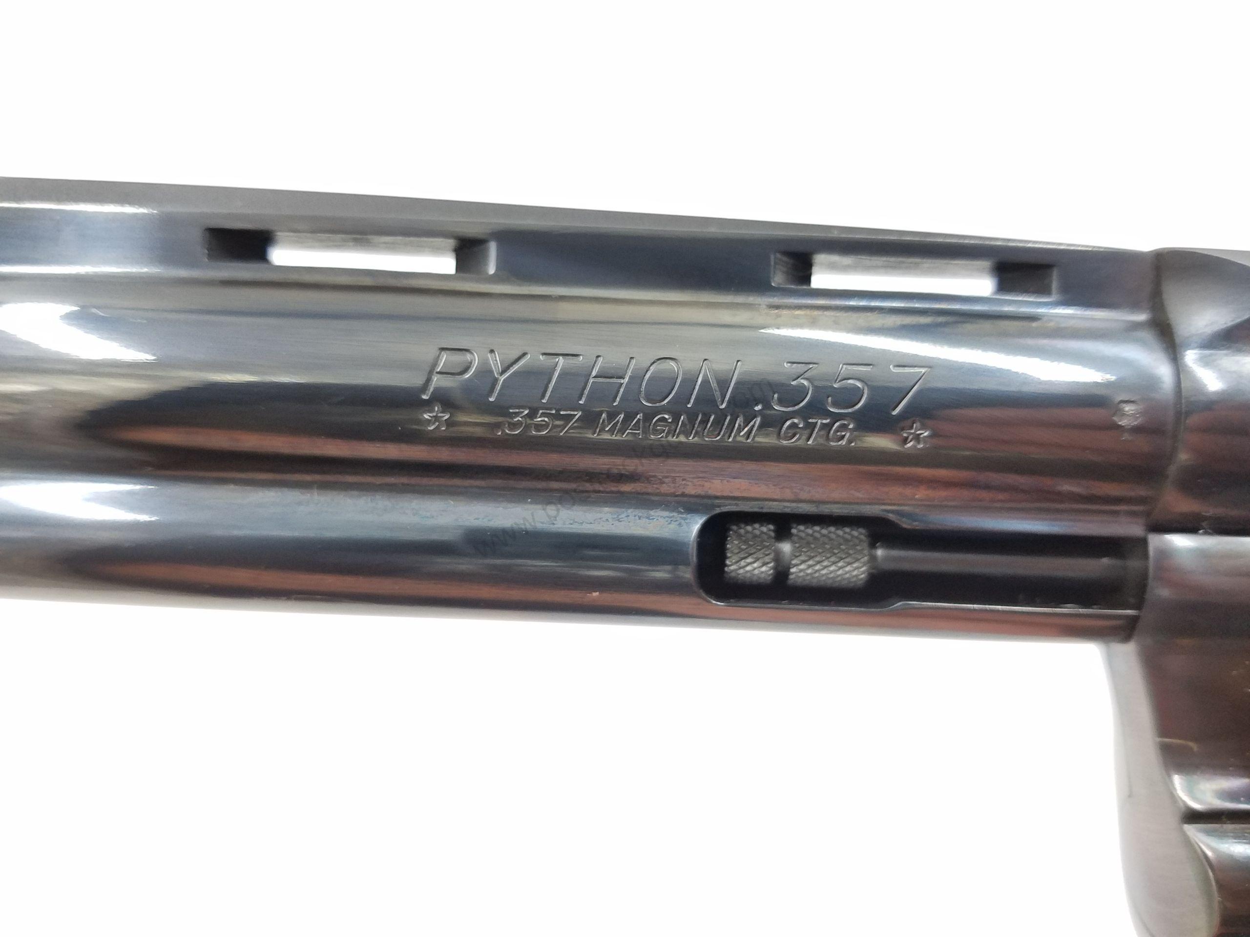 Beautiful Colt Python Export model 357 Magnum Revolver. Royal bluing. Barrel is 6 inch. - Image 2