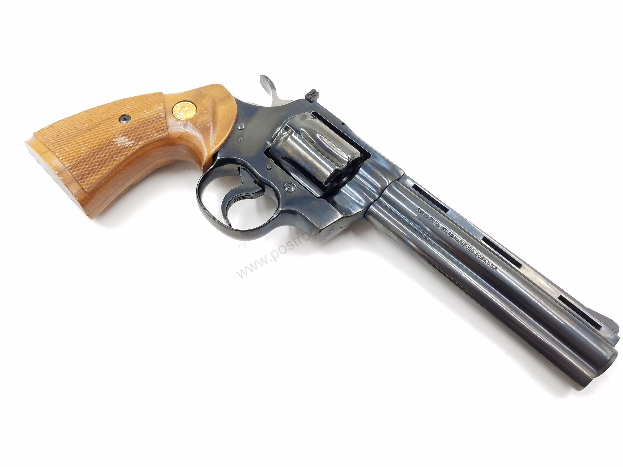 Beautiful Colt Python Export model 357 Magnum Revolver. Royal bluing. Barrel is 6 inch. - Image 27