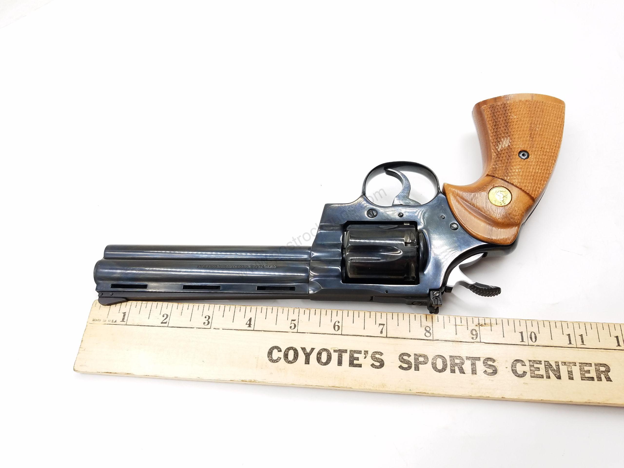 Beautiful Colt Python Export model 357 Magnum Revolver. Royal bluing. Barrel is 6 inch. - Image 9